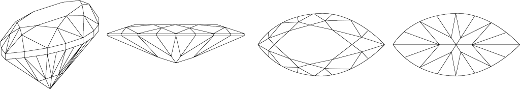 Marquise Cut Diagram