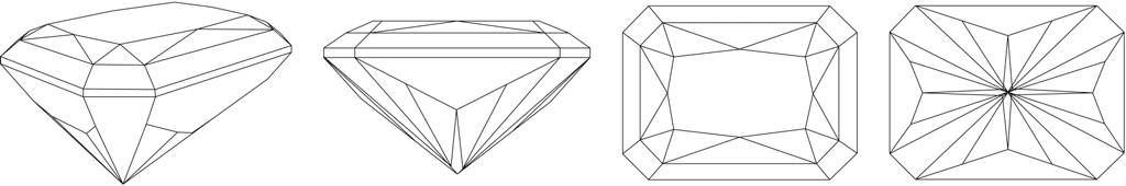 Radiant (Mixed) Cut Diagram