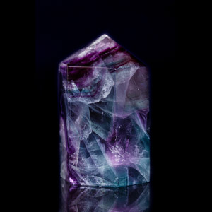 Image of purple and blue Fluorite crystal