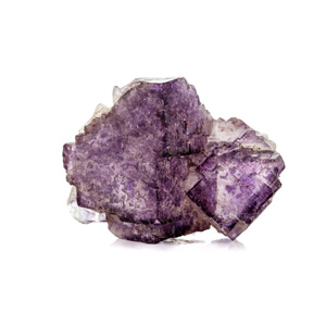 Image of purple and clear Fluorite crystal