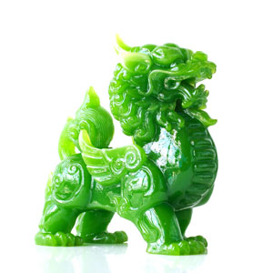 Image of Jadeite pixiu (Chinese mythical hybrid creature)