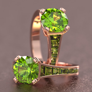 Image of Peridot rings