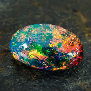 Image of Black Opal cabochon