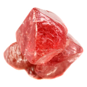 Image of rough red Spinel crystal