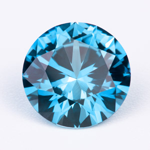 Image of faceted blue Topaz