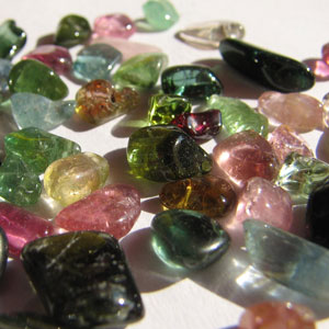 Image of tumbled Tourmalines