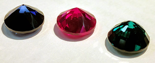 Image of synthetic Sapphire, Ruby, & Emerald